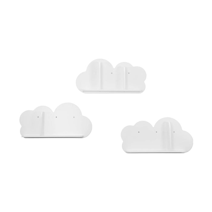 sweeek - Wandplanken Cloud voor kinderkamer (set van 3)