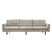 Giga Meubel - Bank Taupe - 4-Zits - 280x84x90cm - Florence