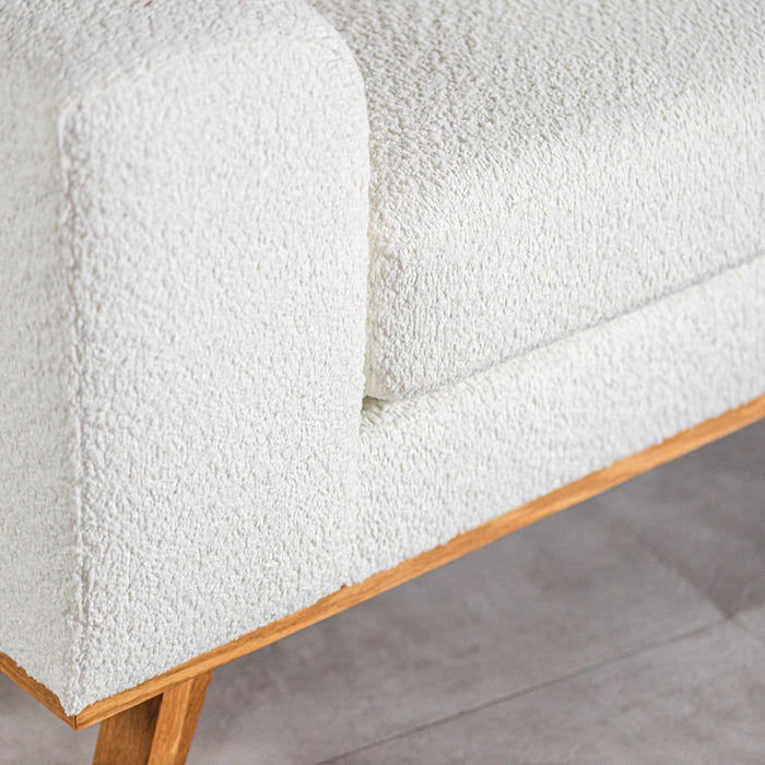 Giga Meubel - Hoekbank Stof - Naturel|Wit - 3-Zits Rechts - Abriamo