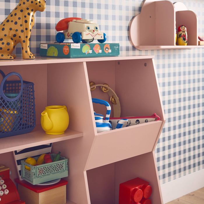 sweeek - Kinder opbergkast, 3 legplanken en 2 opbergruimtes