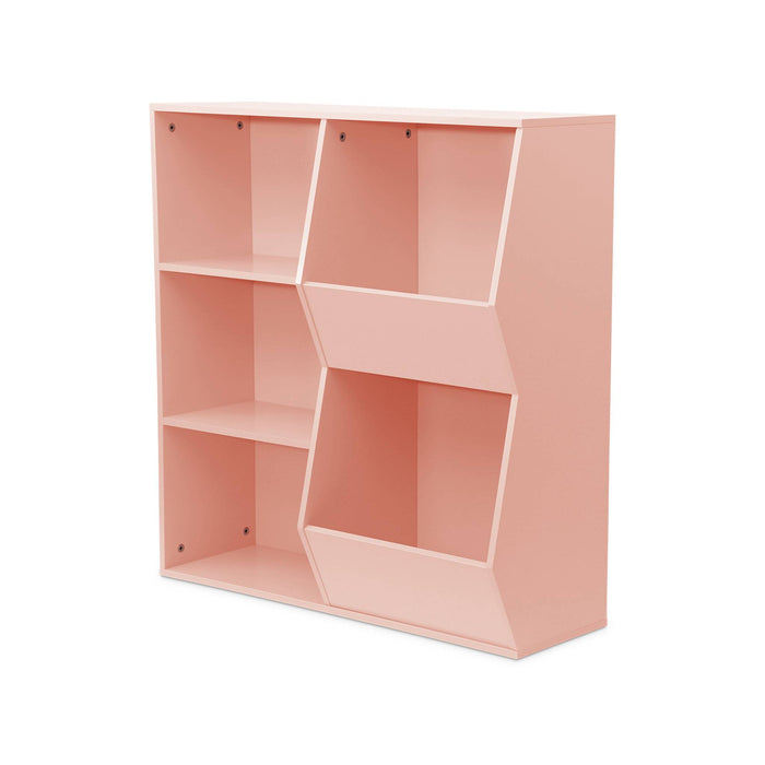 sweeek - Kinder opbergkast, 3 legplanken en 2 opbergruimtes