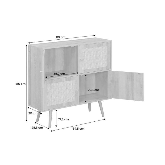 sweeek - Kinderladekast, L80 x B30 x H80cm