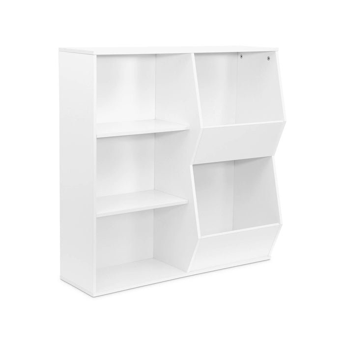 sweeek - Kinder opbergkast, 3 legplanken en 2 opbergruimtes