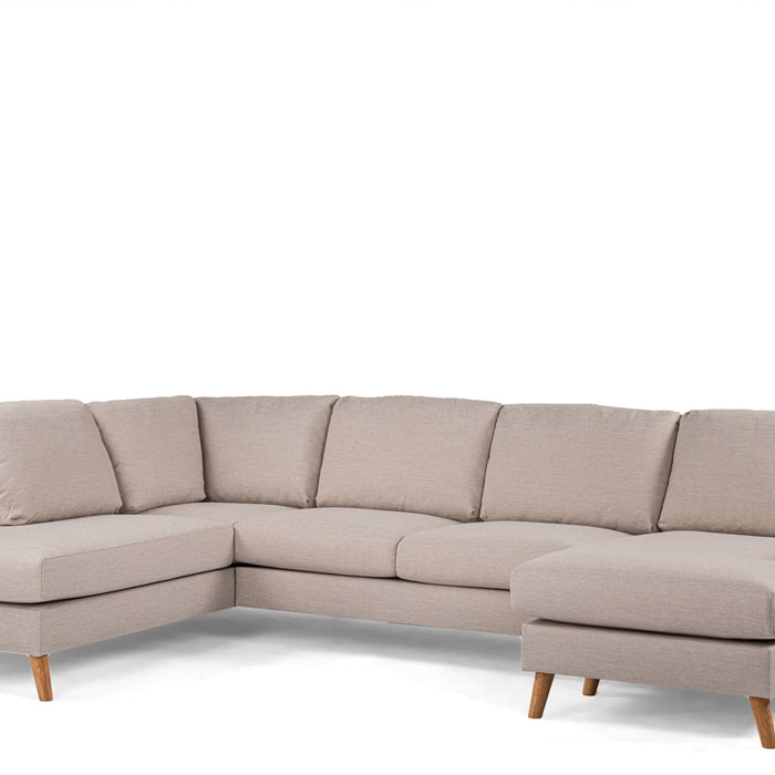 Giga Meubel - Chaise Longue Bank - Beige - Links 310cm - Inari