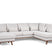 Giga Meubel - Chaise Longue Bank - Beige - 3-Zits Rechts - Melva
