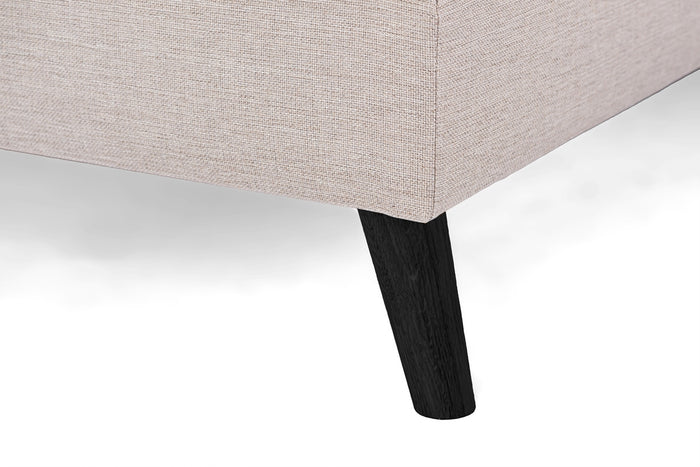 Giga Meubel - Chaise Longue Bank - Beige|Zwart - Links 310cm - Inari