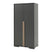 Vipack London Kledingkast 2-deurs - Antraciet