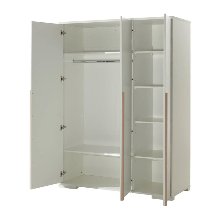Vipack London Kledingkast 3-deurs - Wit