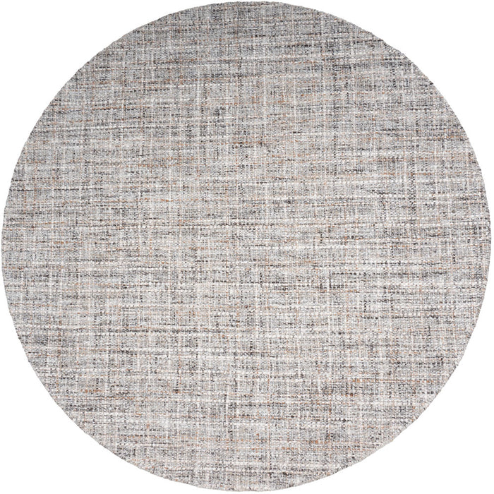 Veer Carpets - Vloerkleed Cross Grey|Beige - Rond ø200 cm