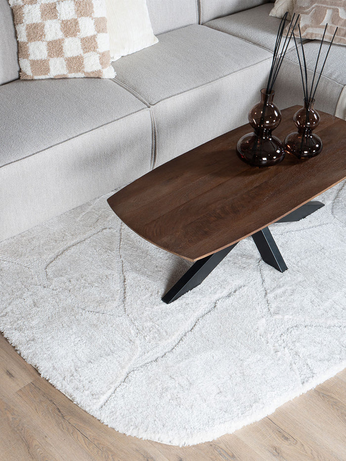 Veer Carpets - Vloerkleed Macy Creme - Rounded Corners 200 x 290 cm