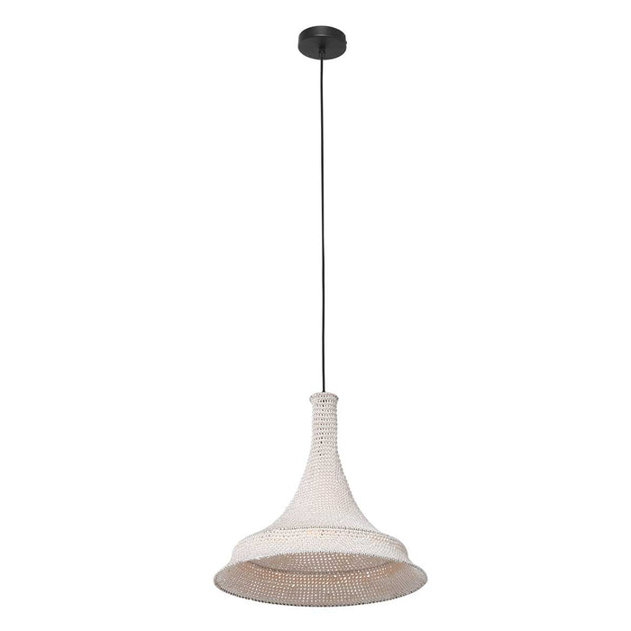 Anne Lighting - hanglamp - Marrakesch - wit - touw - Ø 50cm - E27 -