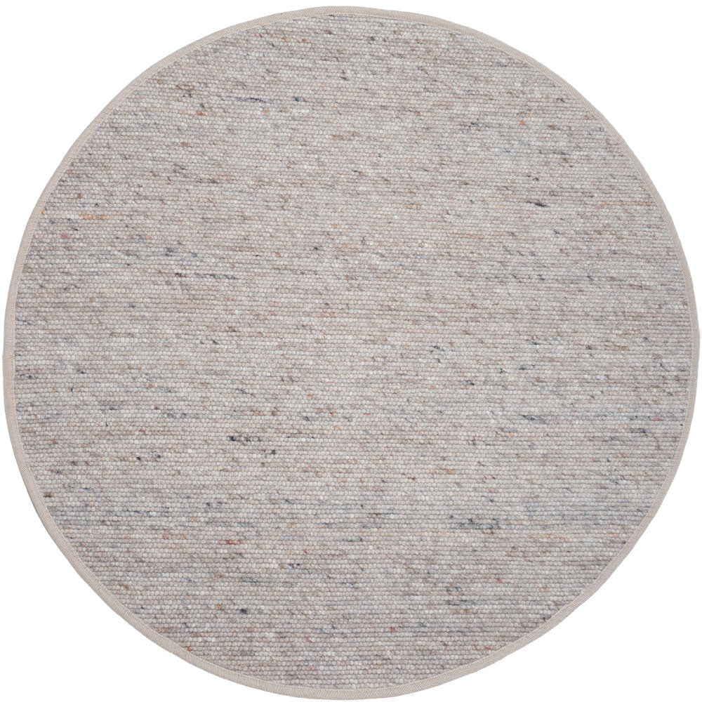 Veer Carpets - Vloerkleed Scott Donker Beige Rond ø160 cm