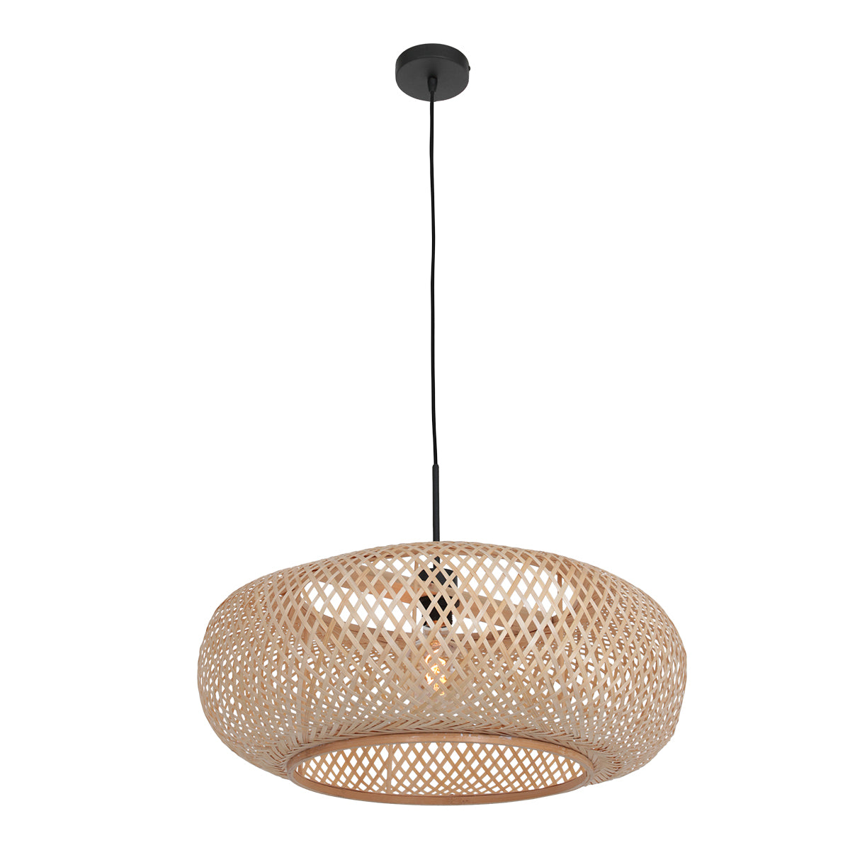Anne Lighting - hanglamp - Maze - naturel - bamboe hout - Ø 60cm -