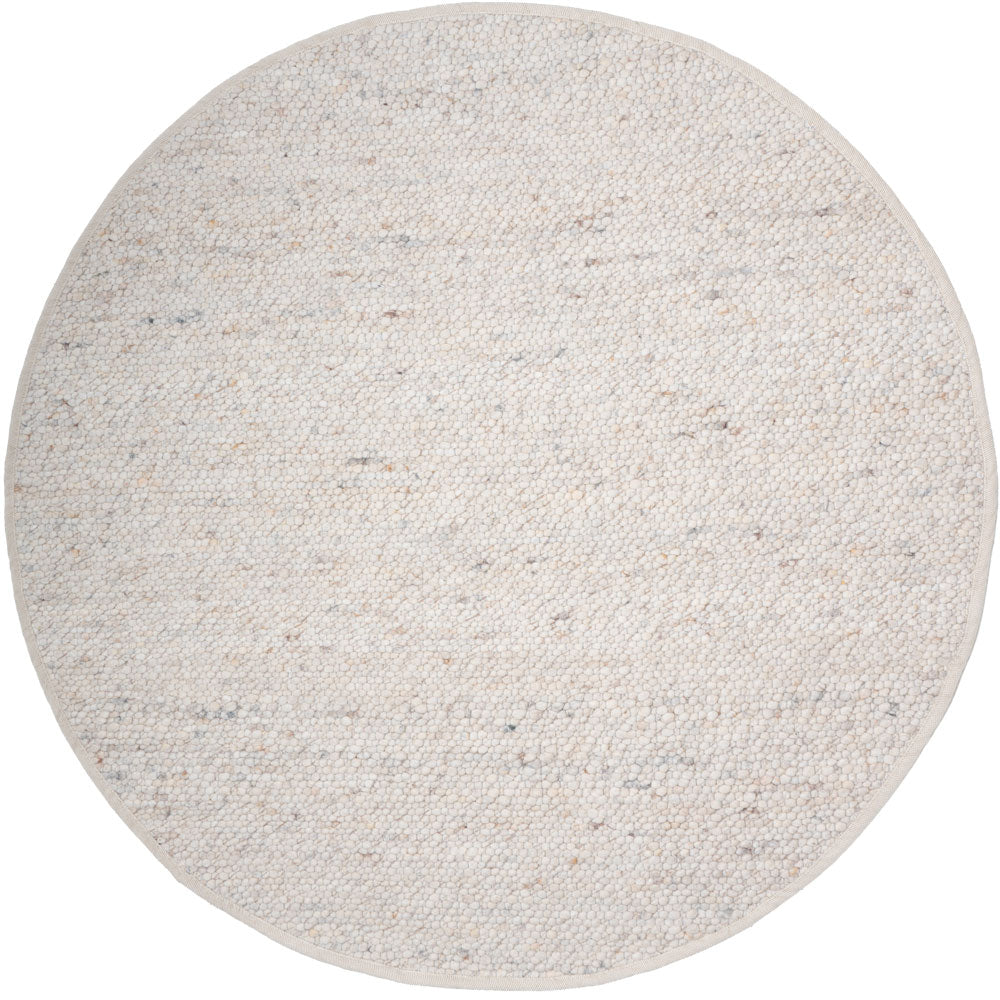 Veer Carpets - Vloerkleed Stone Beige 215 - Rond ø200 cm