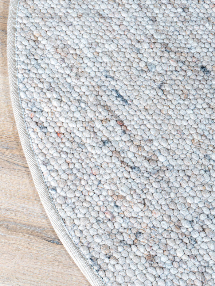 Veer Carpets - Vloerkleed Stone Donker Beige 417 - Rond ø200 cm