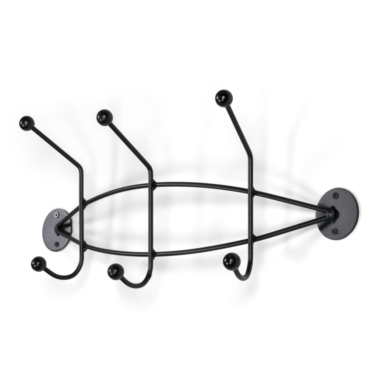 Spinder Design Wandkapstok Barato 2 - Zwart