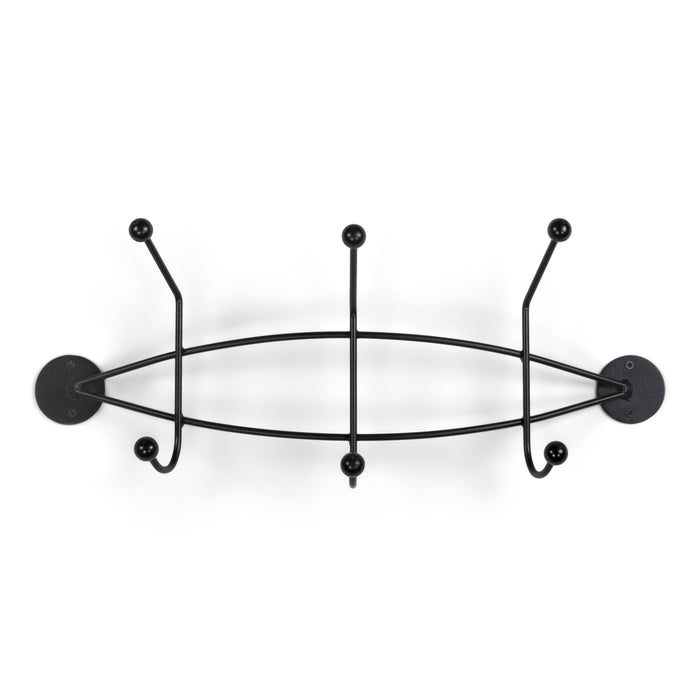 Spinder Design Wandkapstok Barato 2 - Zwart