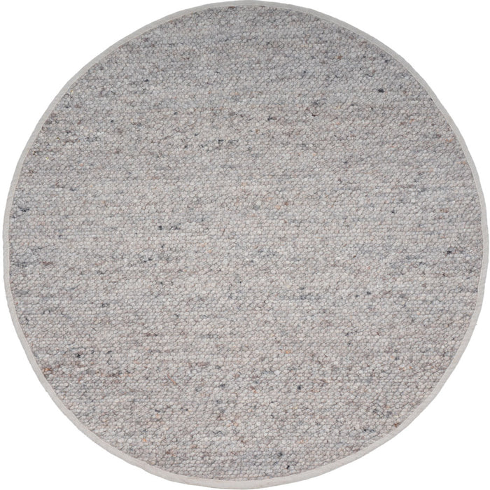 Veer Carpets - Vloerkleed Stone Licht Grijs 421 - Rond ø160 cm