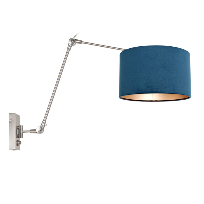 Steinhauer - wandlamp - Prestige Chic - staal - metaal velours stof -