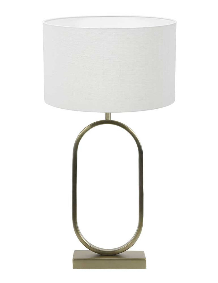 Light Living tafellamp Jamiri - wit - metaal - 3572GO
