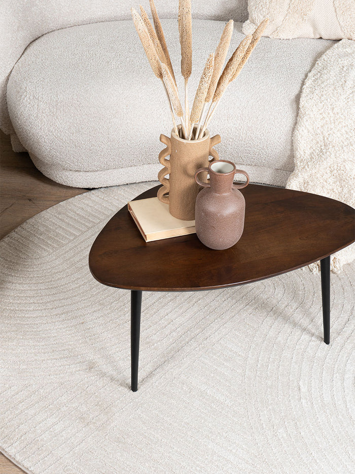 Home67 - Salontafel Manon Bruin 80 x 50 cm