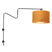Anne Lighting - wandlamp - Linstrom - zwart - metaal velours stof - schemerlamp - E27 - 3723ZW