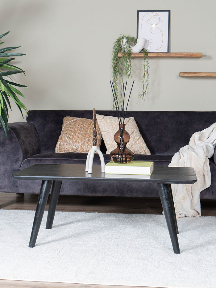 Home67 - Salontafel James Zwart 110 x 60 cm