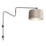 Anne Lighting - wandlamp - Linstrom - zwart - metaal velours stof - schemerlamp - E27 - 3722ZW