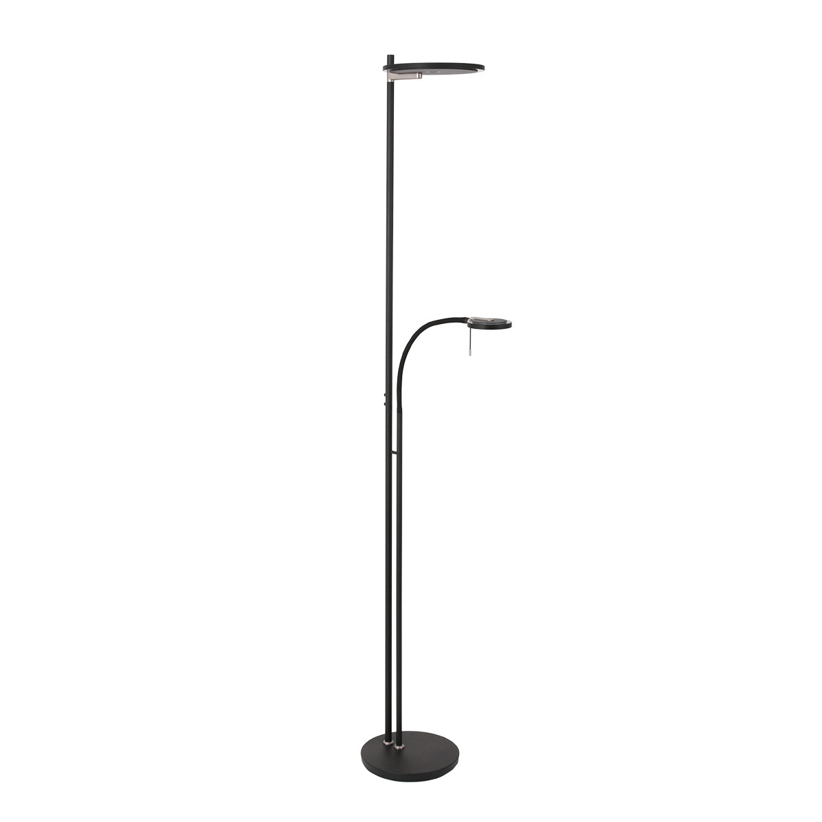 Steinhauer vloerlamp Turound - zwart - metaal - 2989ZW