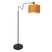 Anne Lighting - vloerlamp - Linstrom - zwart - metaal stof - schemerlamp - E27 - 3732ZW