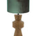 Light Living tafellamp Gregor - groen - hout - 17 cm - E27 fitting -