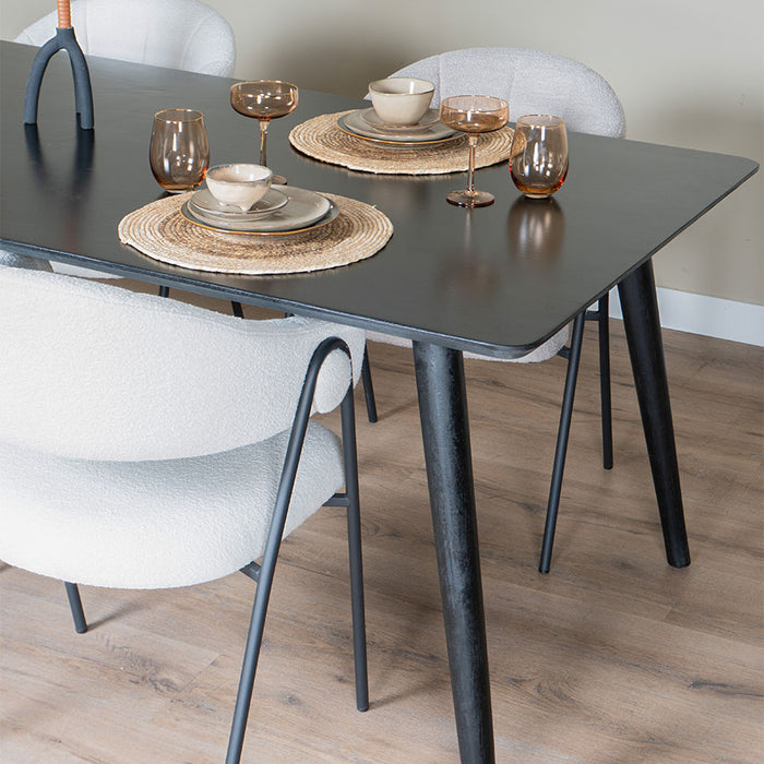 Home67 - Eettafel James Zwart 200 x 100 cm