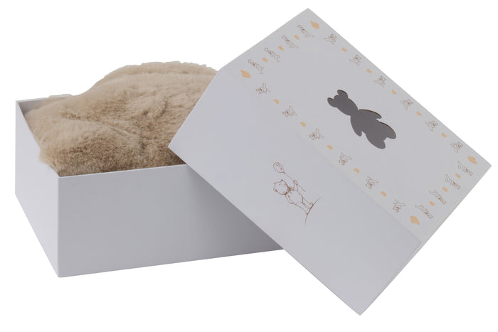 J-line - Tapijt Beer Polyester Beige - 103x82x1.5cm