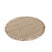 J-line - Tapijt Rond+franjes Weefsel Wol Beige Small - 150x150x2cm