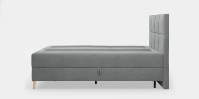 by fonQ Novae Boxspring  met Opbergruimte 180 x 200 cm - Grijs / Zwart