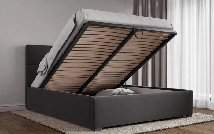 by fonQ Velvix Tweepersoonsbed 180 x 200 cm - Grijs