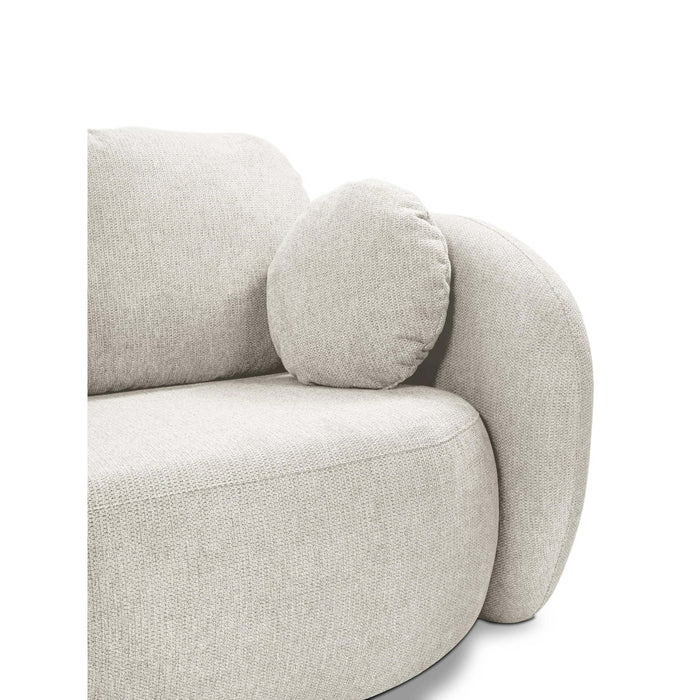 by fonQ Orin 3-zitsbank met Slaapfunctie - Chenille - `Ivoor