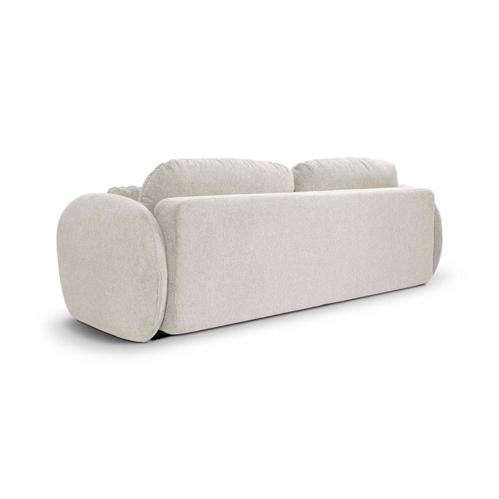 by fonQ Orin 3-zitsbank met Slaapfunctie - Chenille - `Ivoor