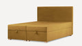 by fonQ Ora Boxspring met Relaxfunctie 160 x 200 cm - Fluweel - Okergeel