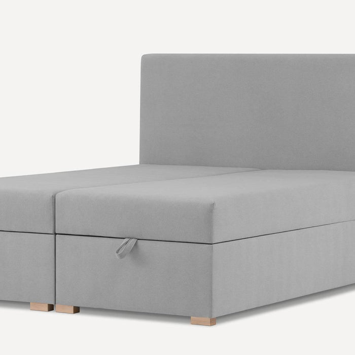 by fonQ Ora Boxspring met Relaxfunctie 160 x 200 cm - Grijs