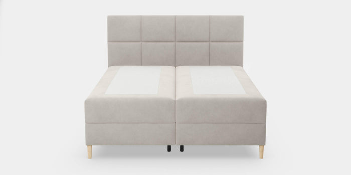 by fonQ Novae Boxspring met Opbergruimte 180 x 200 cm - Beige / Naturel