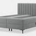 by fonQ Pazara Boxspring met Opbergruimte 160 x 200 cm - Grijs / Zwart