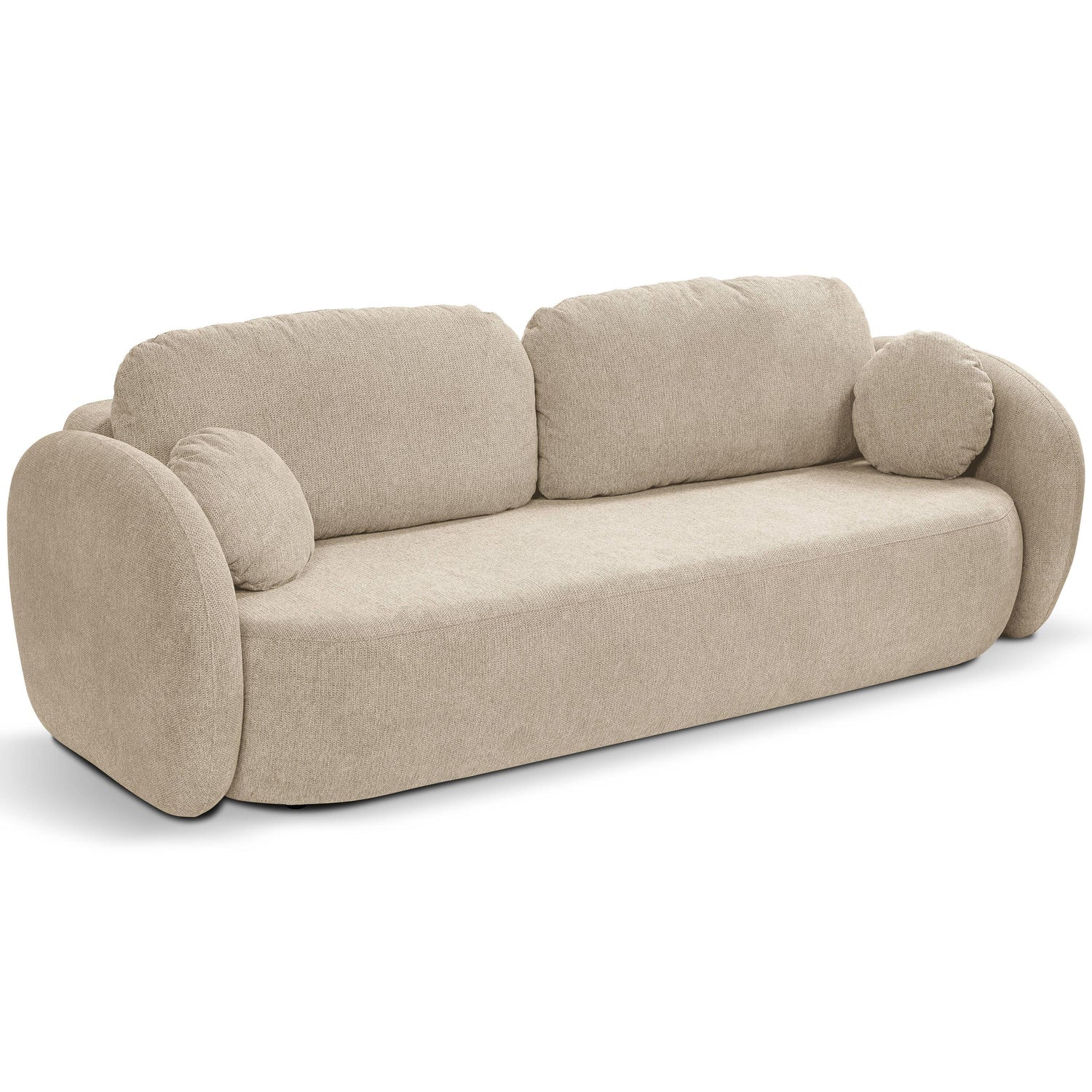 by fonQ Orin 3-zitsbank met Slaapfunctie - Chenille - Beige