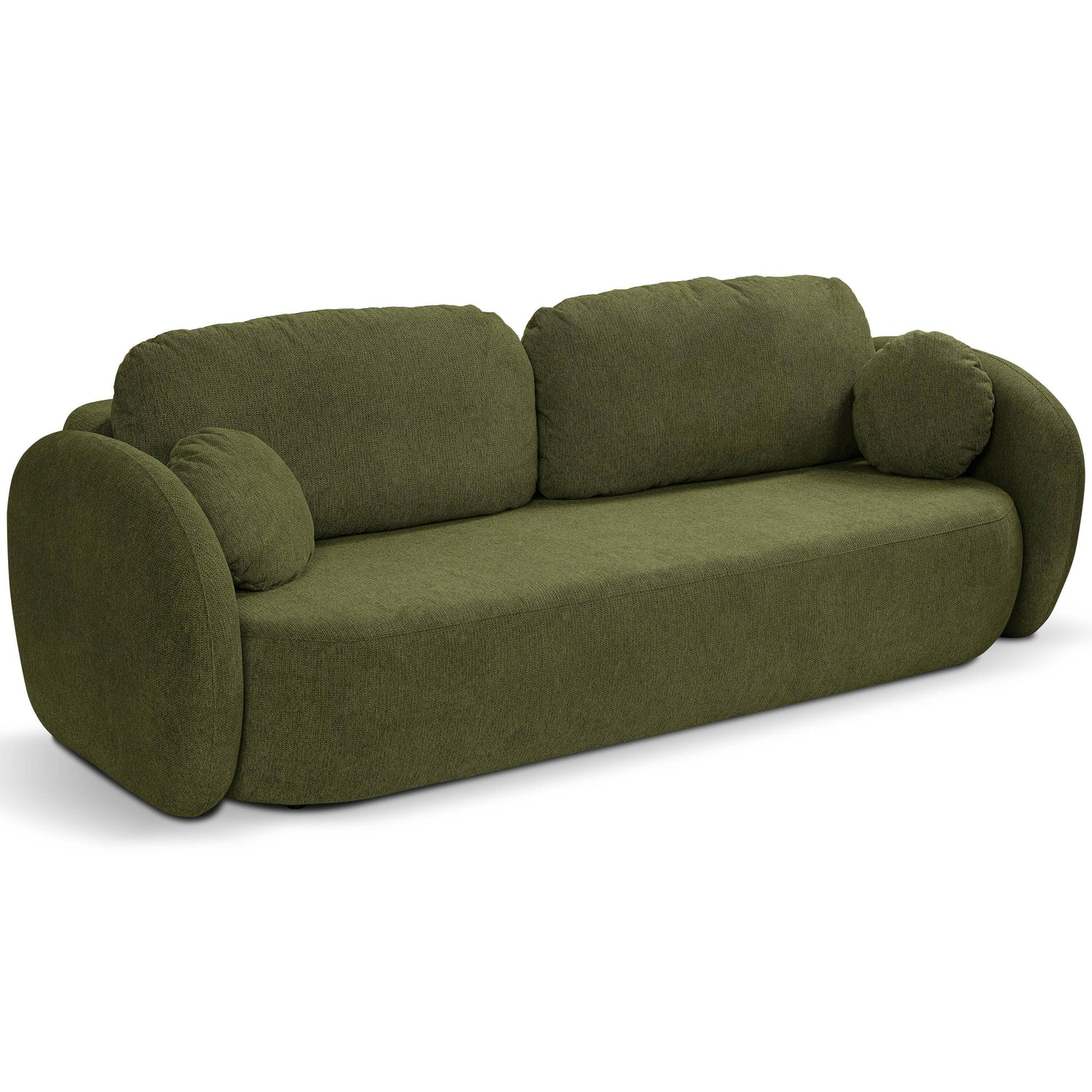 by fonQ Orin 3-zitsbank met Slaapfunctie - Chenille - Groen