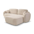 by fonQ Orin Hoekbank Rechts met Slaapfunctie - Bouclé - Ivoor