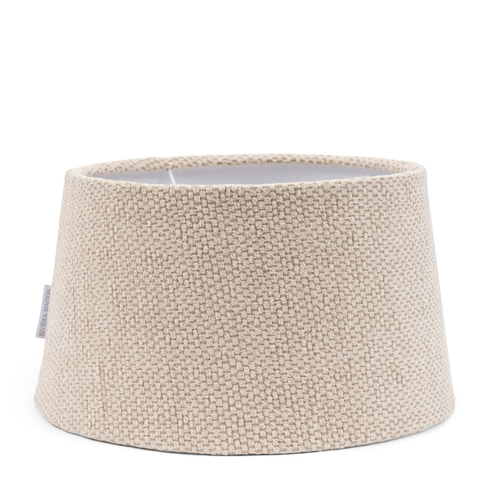 Riviera Maison Lampenkap Wit - Chelan - Linnen, IJzer (ØxH) 30x17