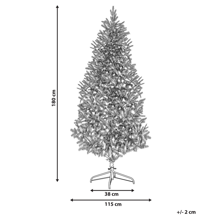 Beliani - TALBOT - Kerstboom - Wit - 180 cm - Polyester