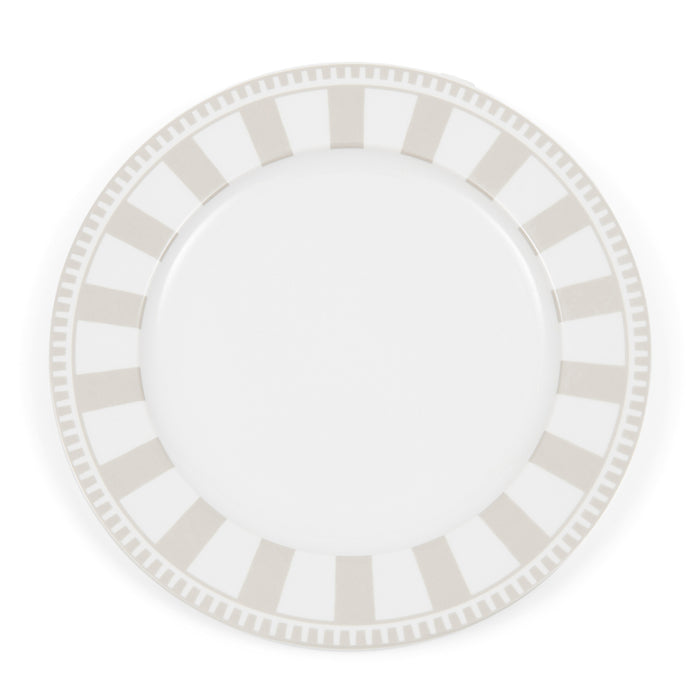 Riviera Maison Dinerbord Wit|Beige - Claymont - Porselein (ØxH) 27x2.5