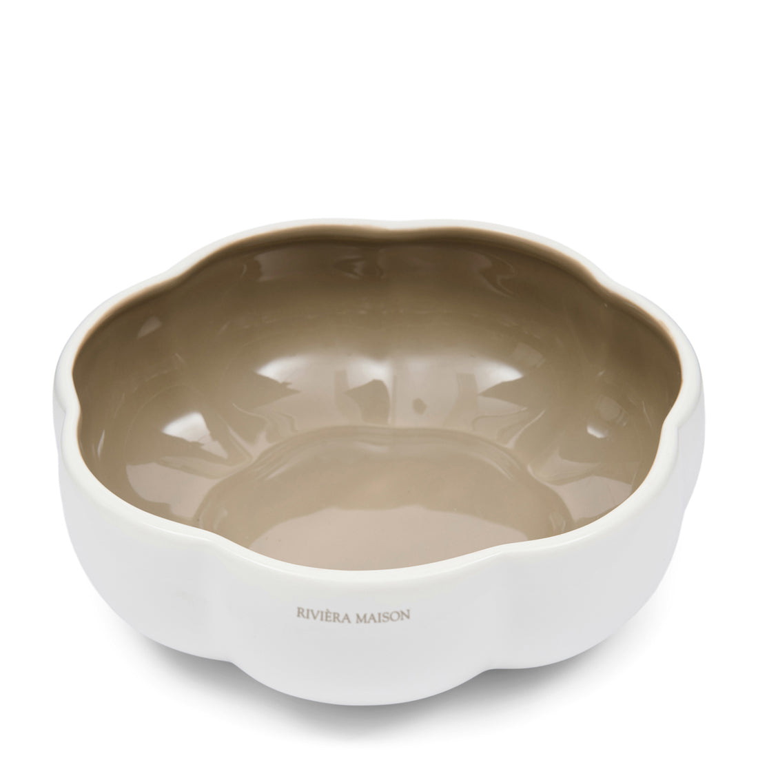 Riviera Maison Schaal Wit|Beige - Pumpkin - Porselein (ØxH) 20x6