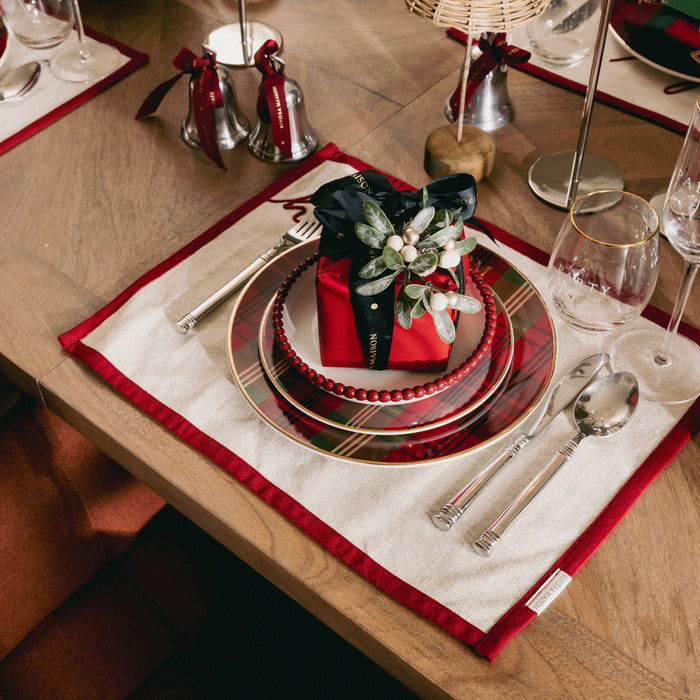 Riviera Maison RM Classic Tartan Dinner Plate (Ø) 27x (H) 3